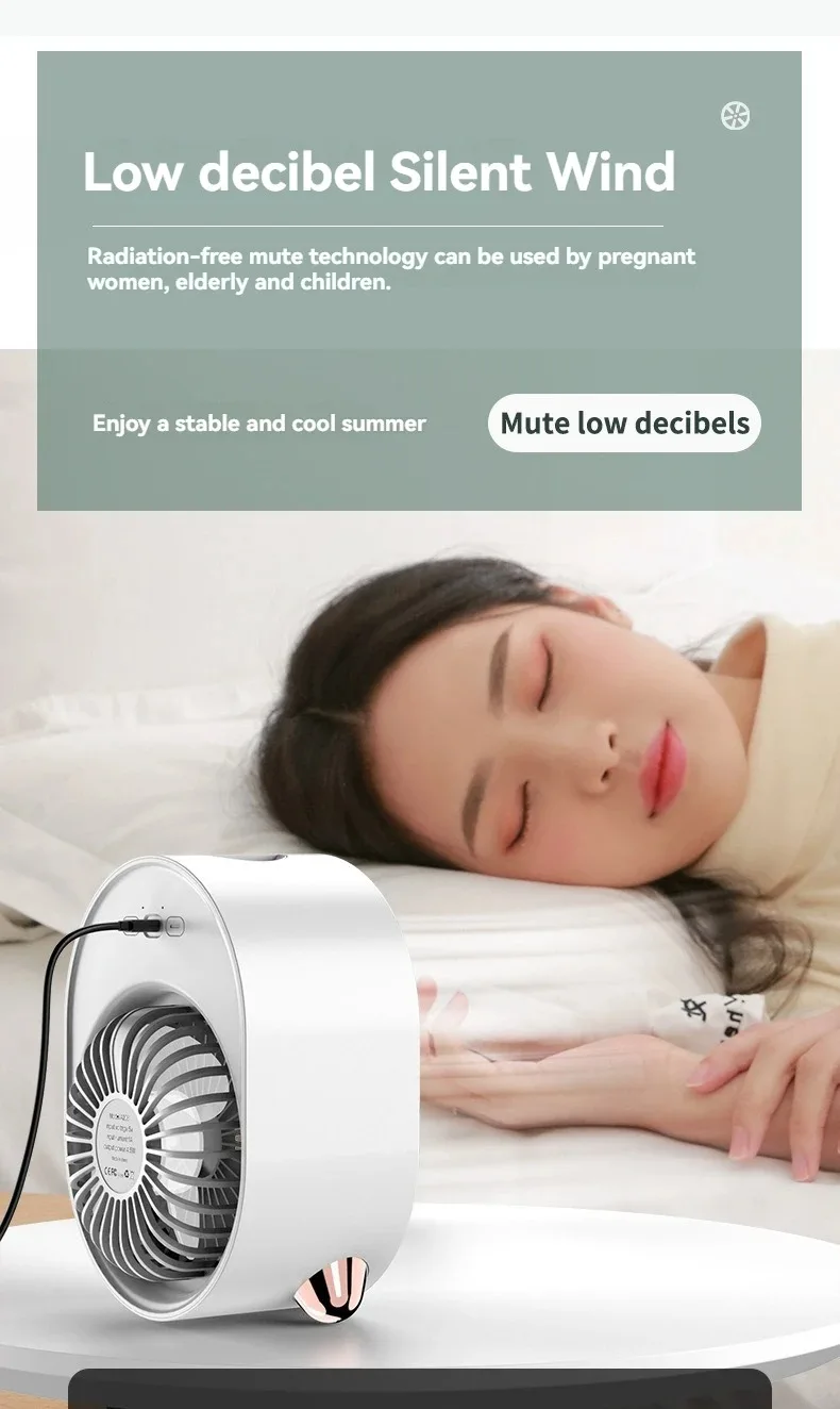 Mini Klimagerät Mit Befeuchter Und Led Nachtlicht Für Den Tisch_voghion.com