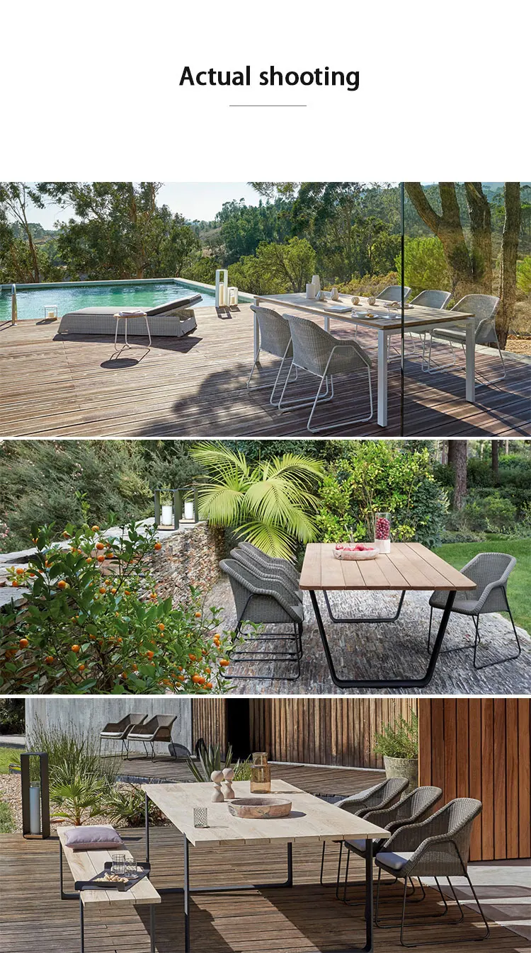 Nordic Style Outdoor Sofa Villa Courtyard Waterproof And Sunscreen