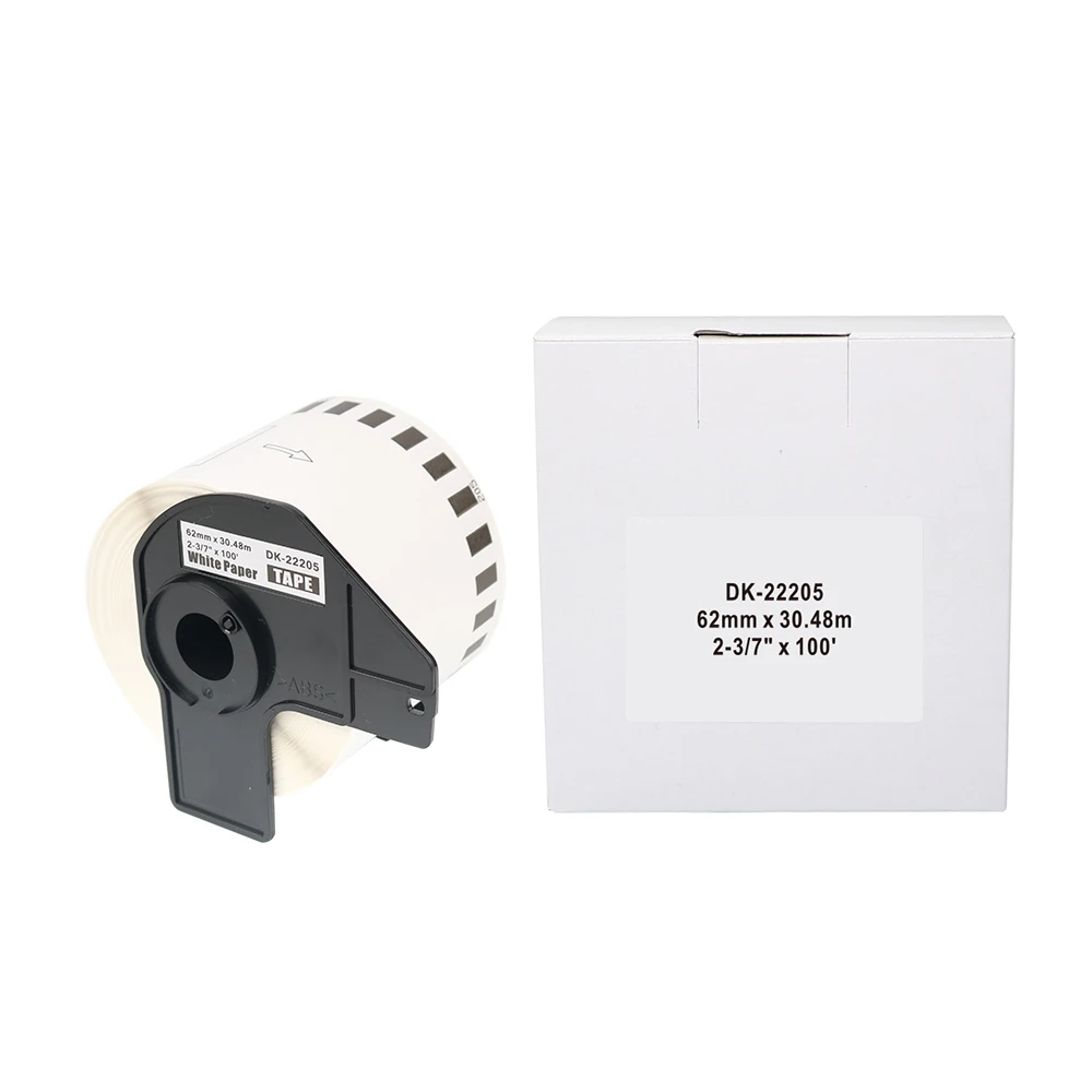 Dymo Label Printer Compatible Brother DK-22205 Roll Tape DK22205 Thermal Paper Label Printer DK Rolls 62mm X 8m