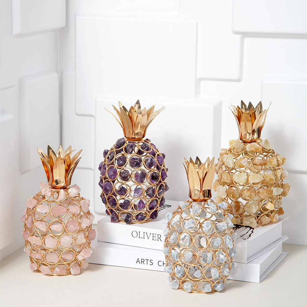 スワロフスキー パイナップル お香立て 置物 キャンドル ソイ