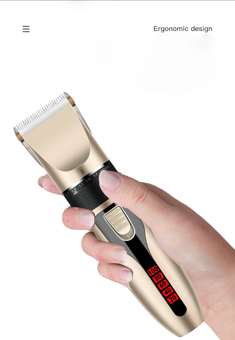 Europe Best Selling Professional Barber Electric Cordless Body Hair