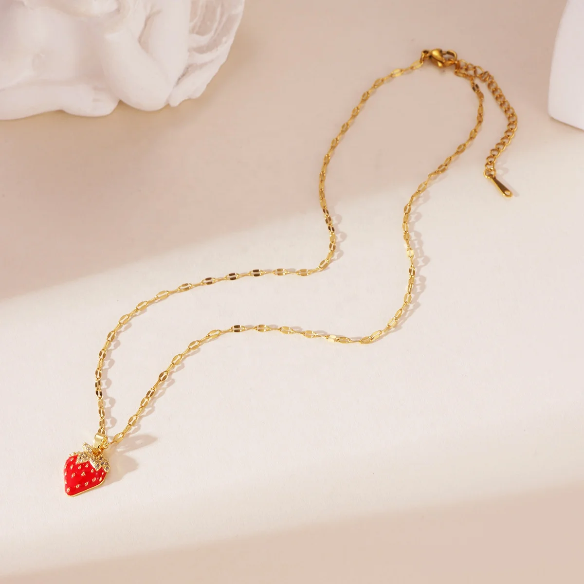 Shop Our 2025 Trendy Stainless Steel Fruit Pendant Necklace