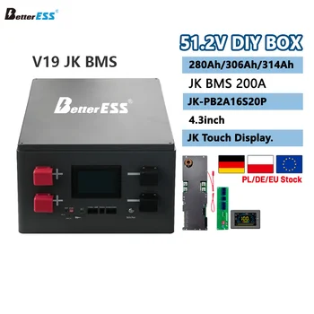 Paragon DIY Tested Poland Stock 51.2V 280Ah-314Ah Battery Case V19 BMS All Parts Pre-installation+VAT TAX Free 3-5 Days Receive