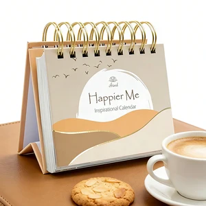 New Arrival Desk Decor Custom Diary Daily Flip Spiral Calendar With Inspirational Quotes Desk Motivational Calendar