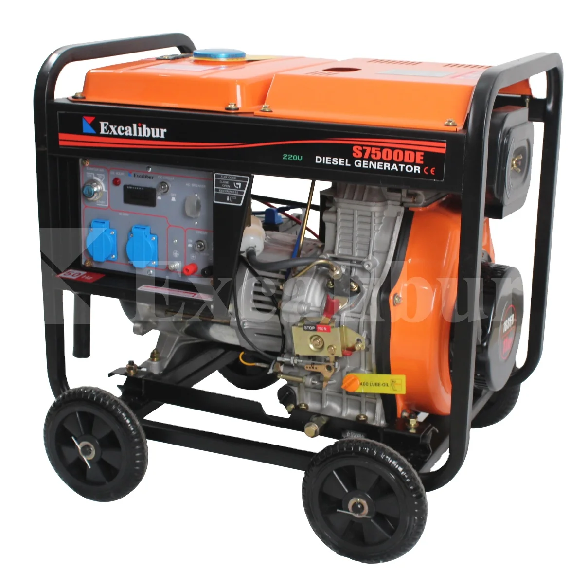 OEM Open Type 100% Copper Alternator 7kw 7.5kw 7kva  Portab Lediesel Generator for Sale