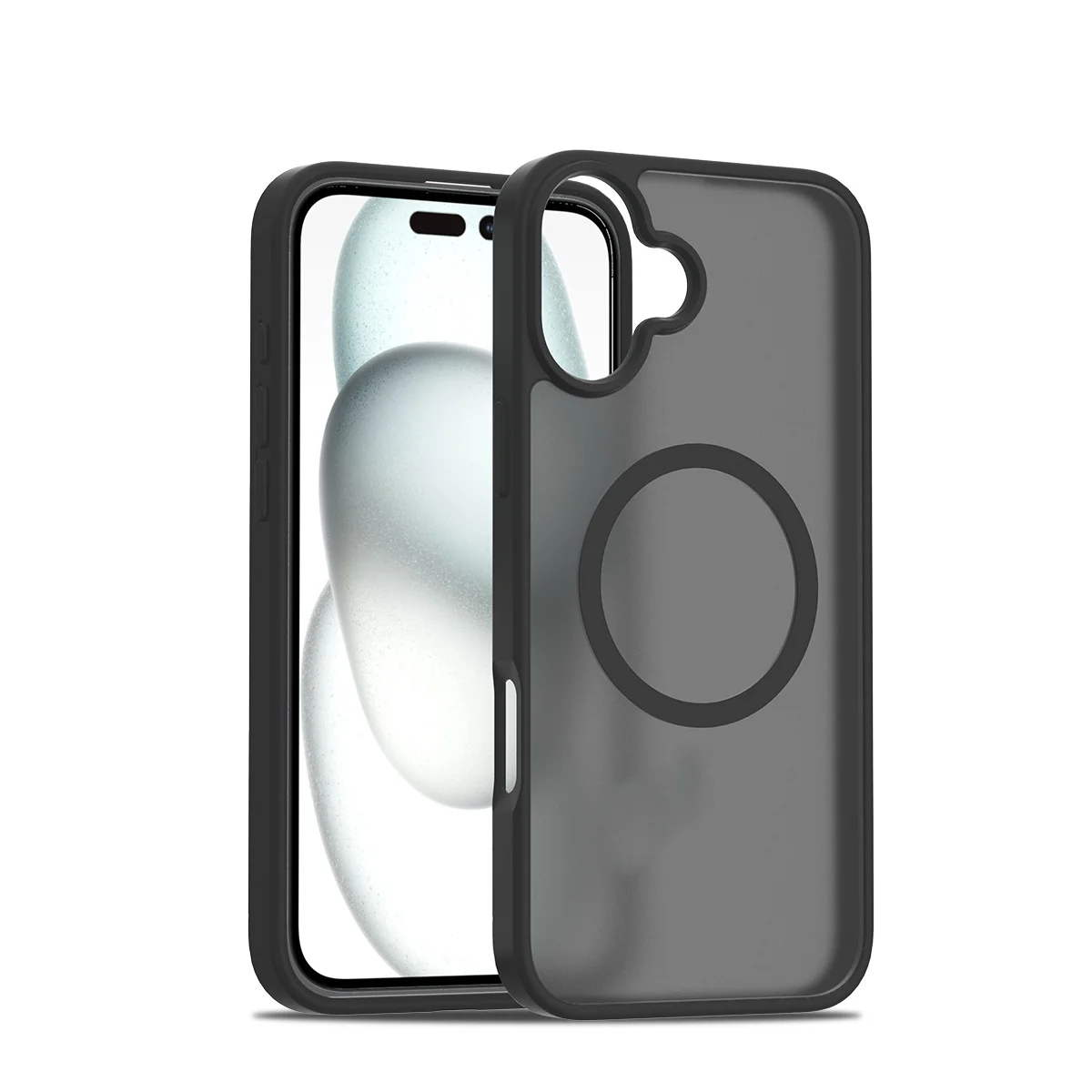 Laudtec matte TPU celda pgone caja magnética de protección contra huellas digitales para iPhone 16 Pro Max