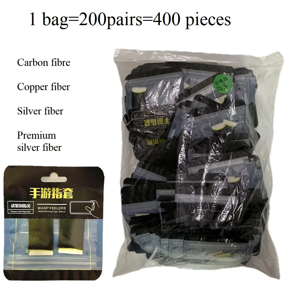 1 Bag 200 Pairs High-Quality Anti-Skid Screen Touching Mobile Game Thumb Finger Sleeves aperçu 2