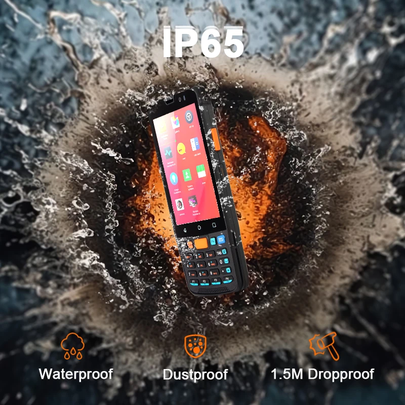 KINGTOP Android 11.0 4G Full Keypad Qr Barcode Scanner 1D 2D Inventory Mobile Data Terminal Qwerty PDA Keyboard Stock Product