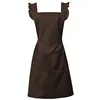 Brown color simple version one-piece apron