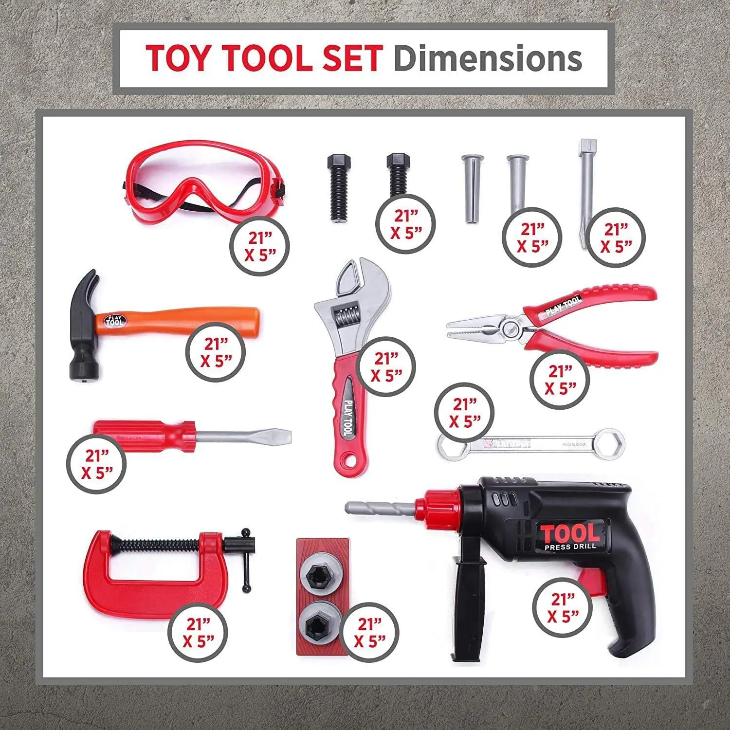 Ящик для инструментов 22 шт. игрушечный набор электродрель молоток отвертка ключ плоскогубцы игрушечные инструменты детей