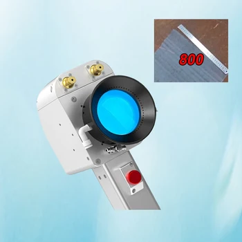 Highest Efficient Double Pendulum MAX 800 mm cleaning width laser gun 5 modes laser cleaning head both for pulsed and CW laser