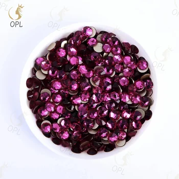 Customized Size 16 Cut Facts High-Quality Fuchsia Non-Hotfix Rhinestones - Exquisite Rhinestones for Dress Shoes & Garments