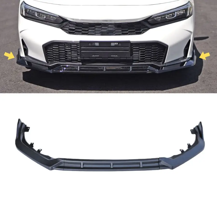 Tiypeor Front Lip Bumper Front Splitter Fit for Honda Civic 11.5th 2025 Modified Tuning Accessories JDM Style