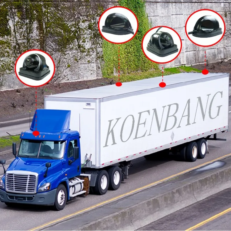 360° Panoramic Bird View Truck Security Camera System Commercial