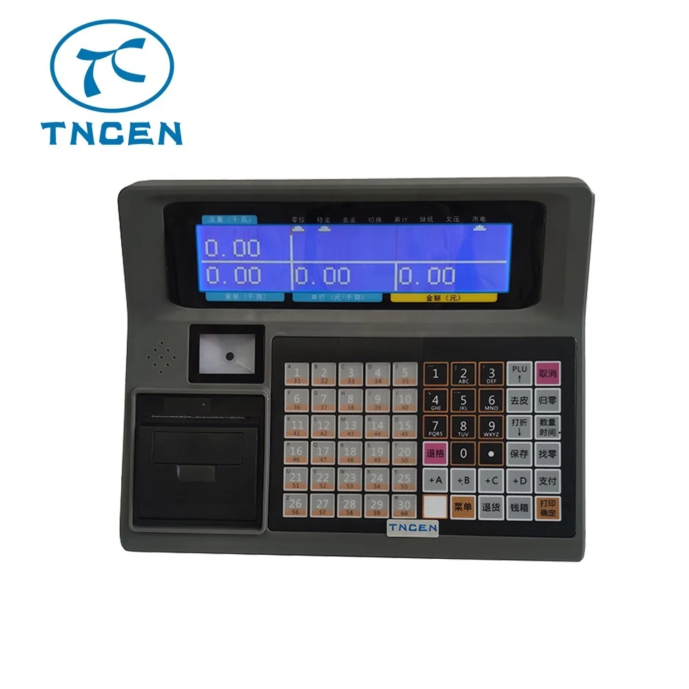 电子称重指示器液晶价格称重秤指示器内置pos热敏标签收据打印机TS60LD| Alibaba.com