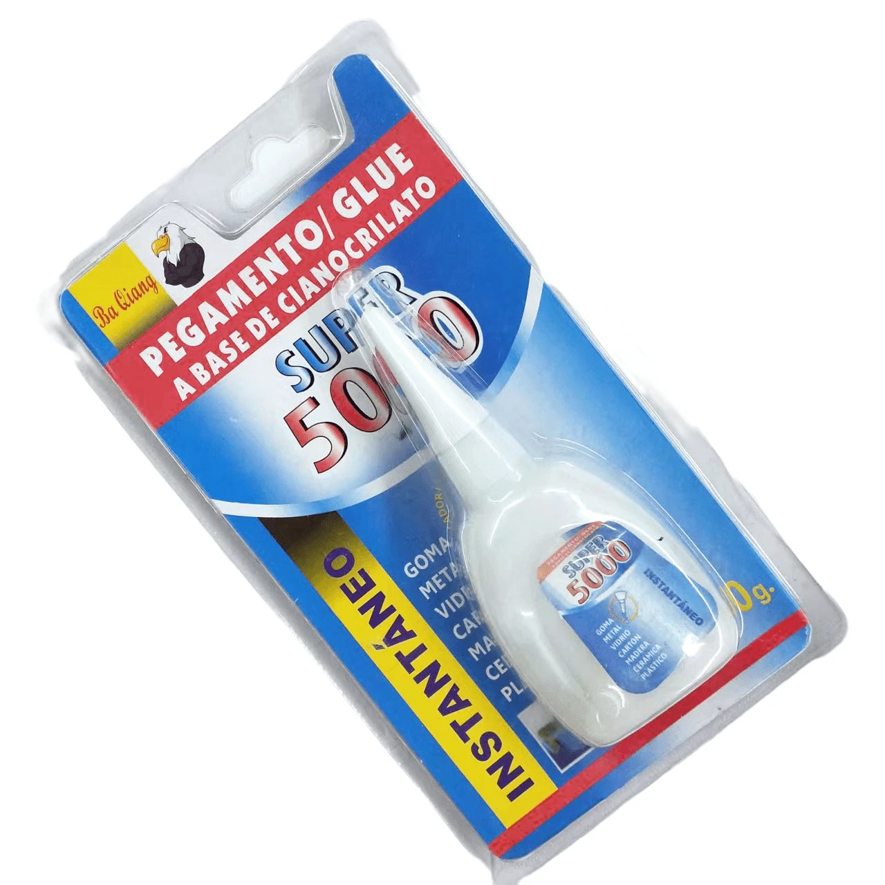 Super 5000 Double Bubble Shell 502 Glue Suction Card Single 502 Glue in Russian and Arabic