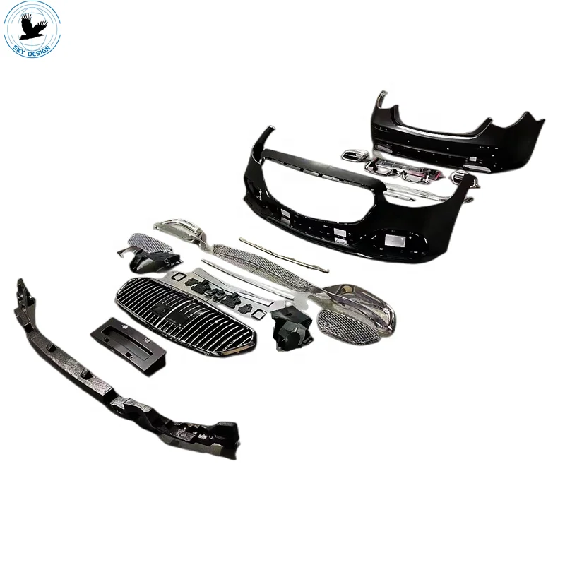 S680 Maybach Body Kit for 2022 Mercedes S Class W223 S300 S450 S500 Tuning Front Rear Bumper Grilles Bodykit