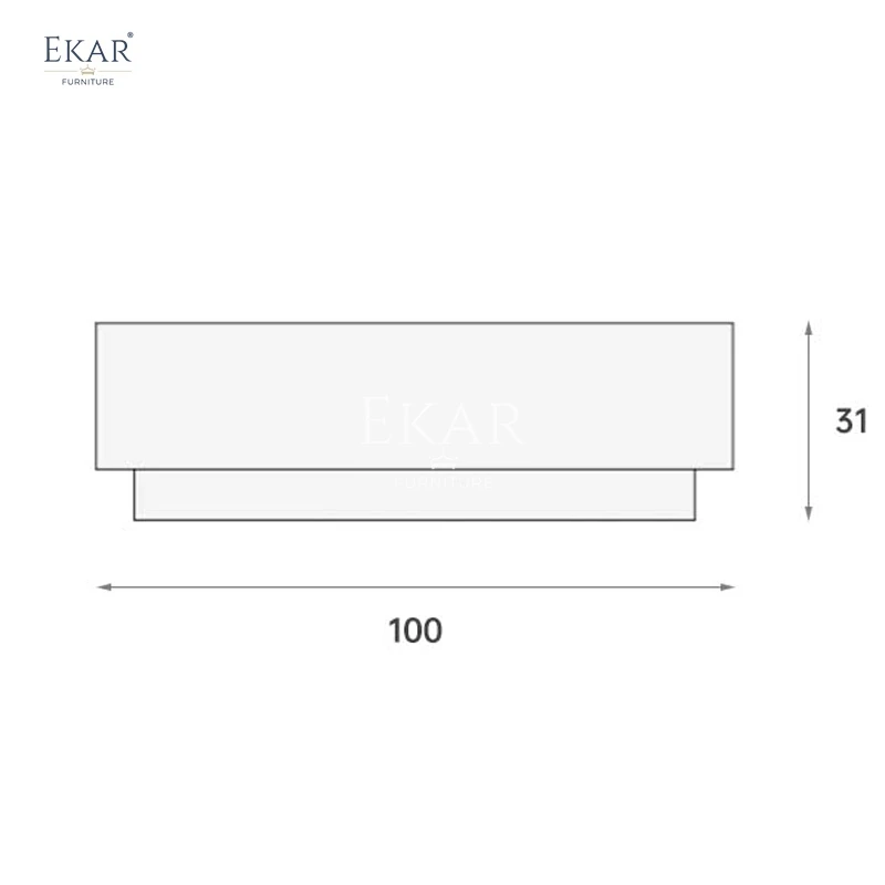 product new design modern living room furniture square metal coffee table-66