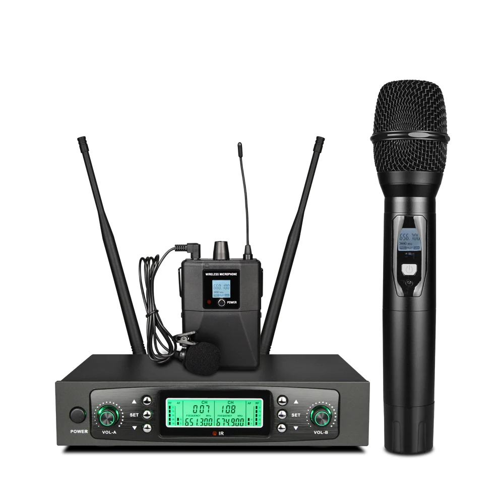 
 Высокочувствительный высокочастотный УВЧ радиоприемник 2020 с большим радиусом действия, беспроводной микрофон  