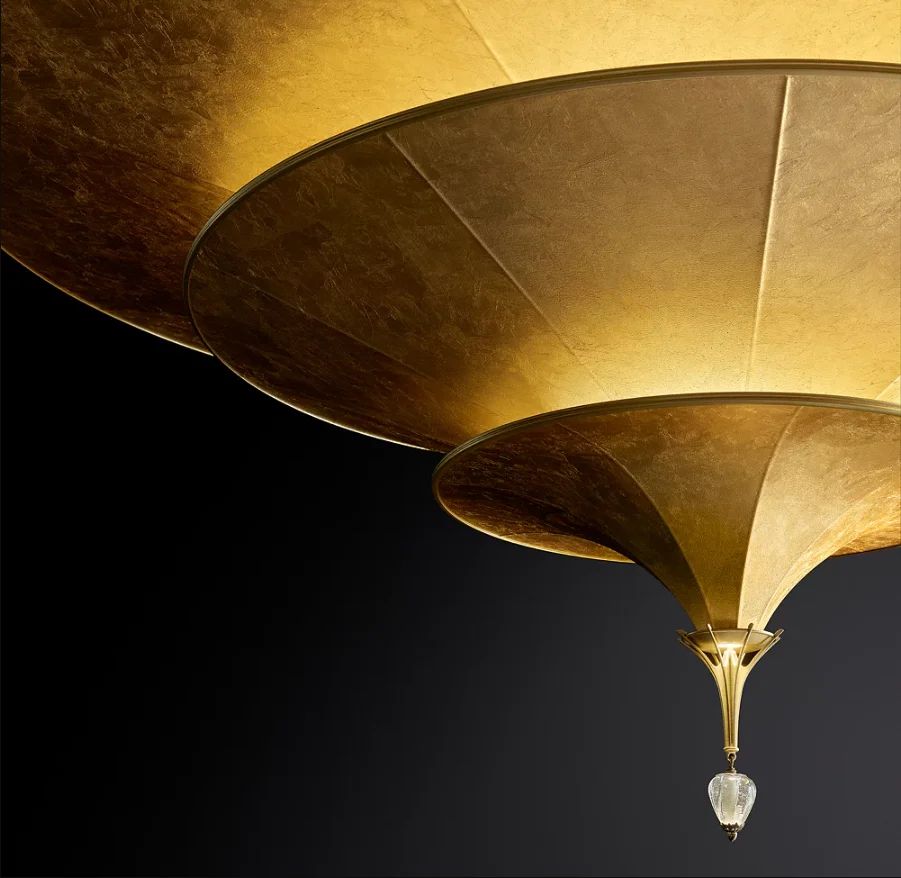 Custom Medieval Style Metal Umbrella Shaped Multilayer Chandelier