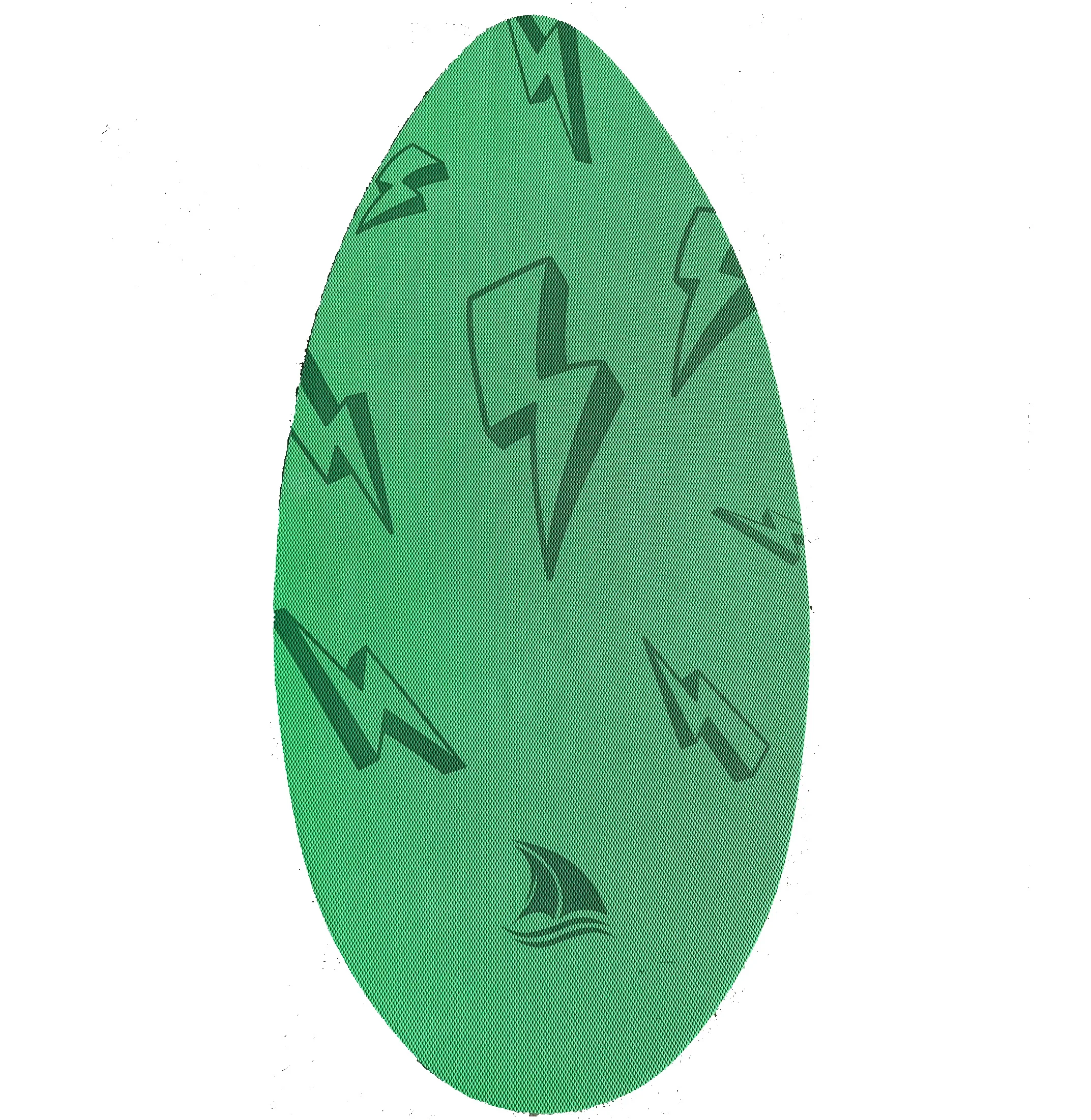 Skimboards With Colored Eva Grip Pad And High Gloss Clear Coat Wooden