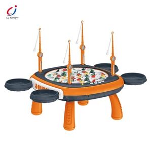 Chengji Fishing Plate Toys Multifunctional Rotating Table Interaction Board Game Music Electronic Fishing Toys Kids