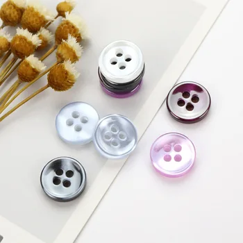 Sourcing Map Lot De 100 Boutons à Coudre Ronds Et Plats En Résine