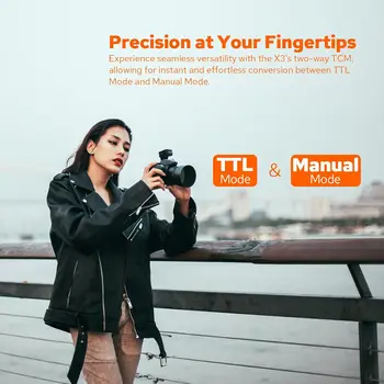 Godox X3C X3-N X3-S TTL Flash Trigger TTL Auto 2.4G Wireless Leica Flash Transmitter Touchscreen Settings product image