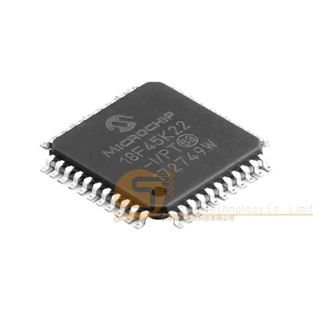 PIC18F45K22-I/PT TQFP44 8-bit Microcontroller 32KB Flash 64MHz Original IC