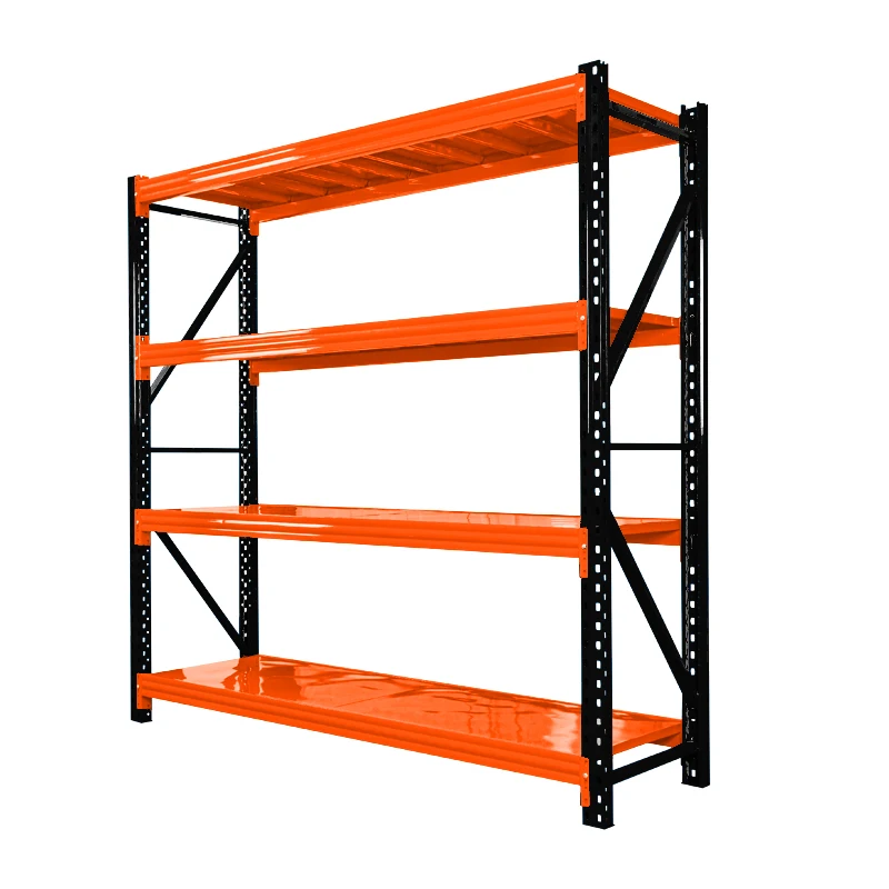 Tough Adjustable 4tier Heavy Duty Steel Storage Shelf Garage Storage Racks Basement Shelf