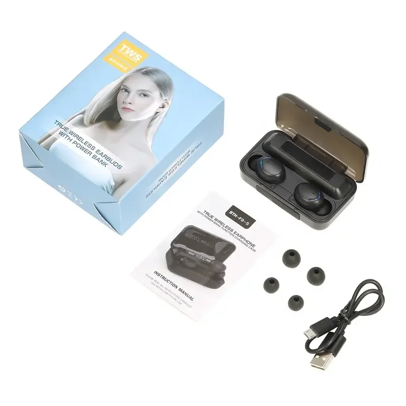 Cheapest Waterproof F9-5C TWS Earbuds True Wireless Stereo