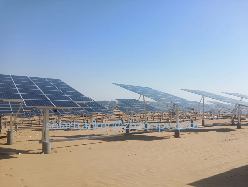 China Wholesale 8kW 9kW ZRT Tilted Single Axis Solar Tracking System 100kW