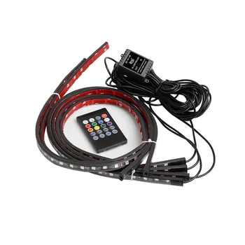 Car Ambient Light RGB 5 in 1 Ambient Lighting Kits with 236 Inches Fiber Optic