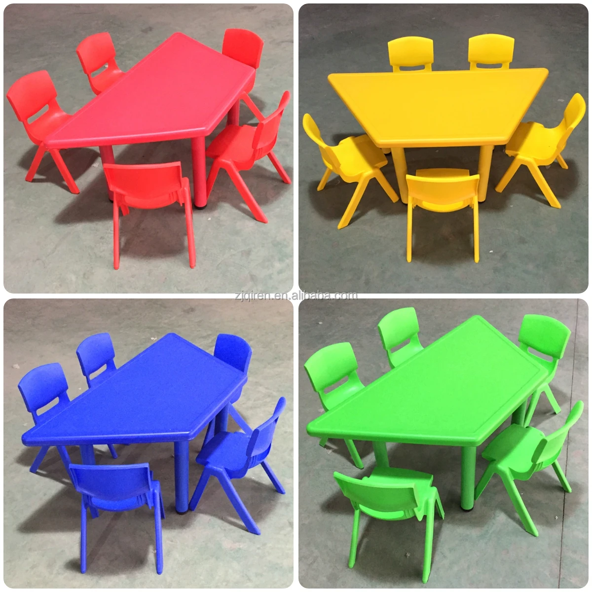 Wholesales Plastic Kids Table And Chair Set Stainless Steel Adjustable