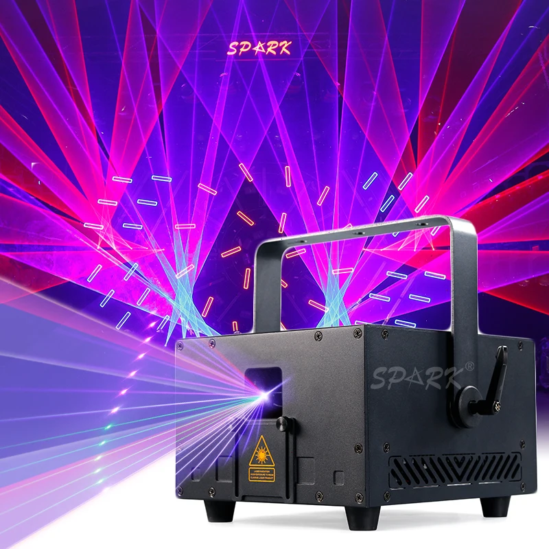 Professional Laser Light Sky Projector Beam RGB App Animation 10w Stage Lights Equipment for Wedding Party Nightclub