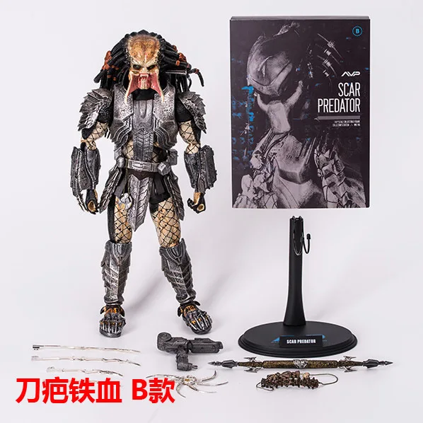 NECA 32.5cm Movable 1/6 SCAR PREDATOR MMS190 Action Figure