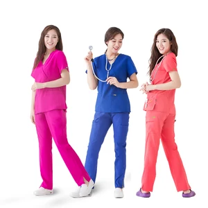 Scrub Jumpsuit Women Sets Nurse Uniform Stretch Scrubs Sets for Women