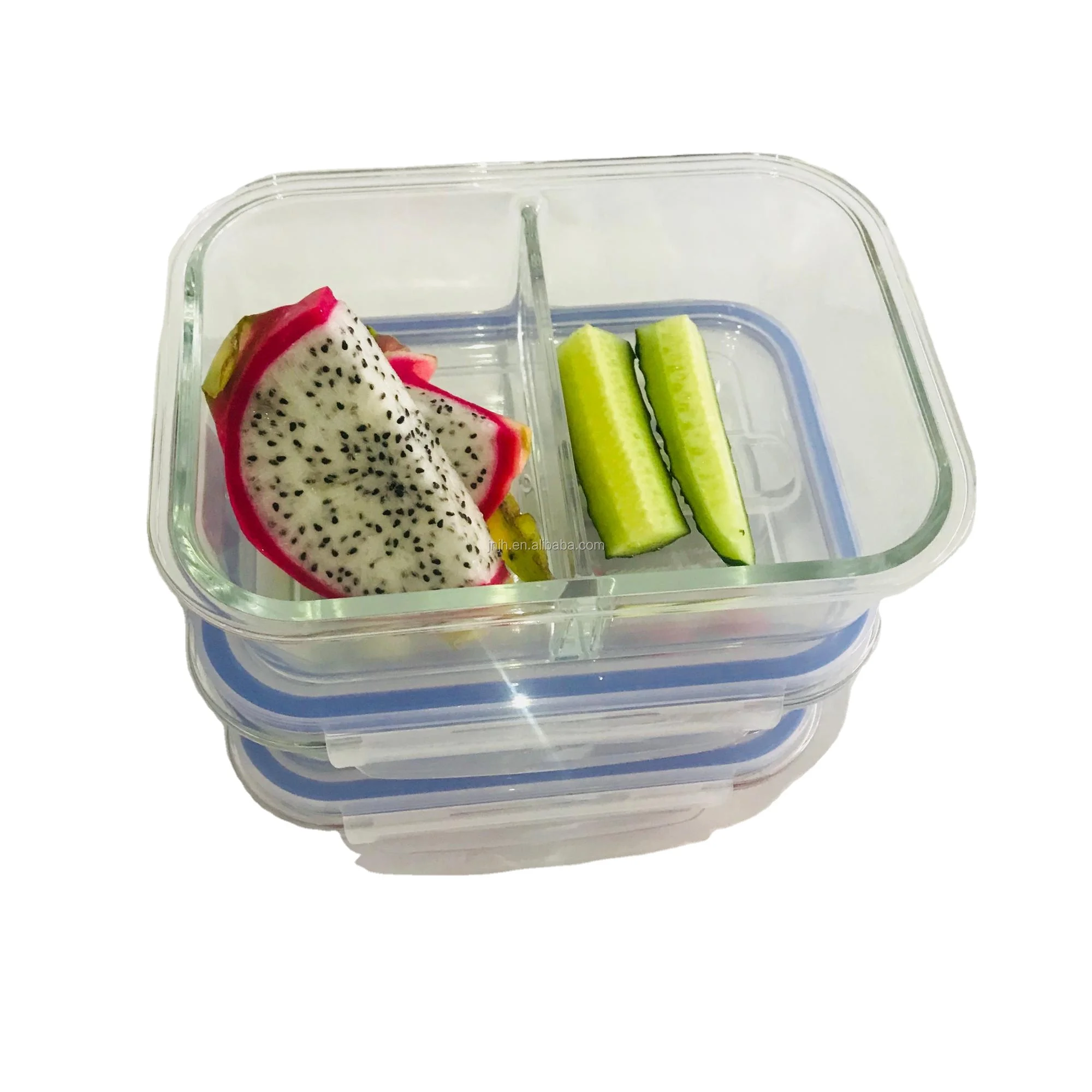 Full Compartment Glass Lunch Box with BPA Free Lid Heat Resistant Glass  Microwave Oven Safe - China Lunch Box and Food Container price