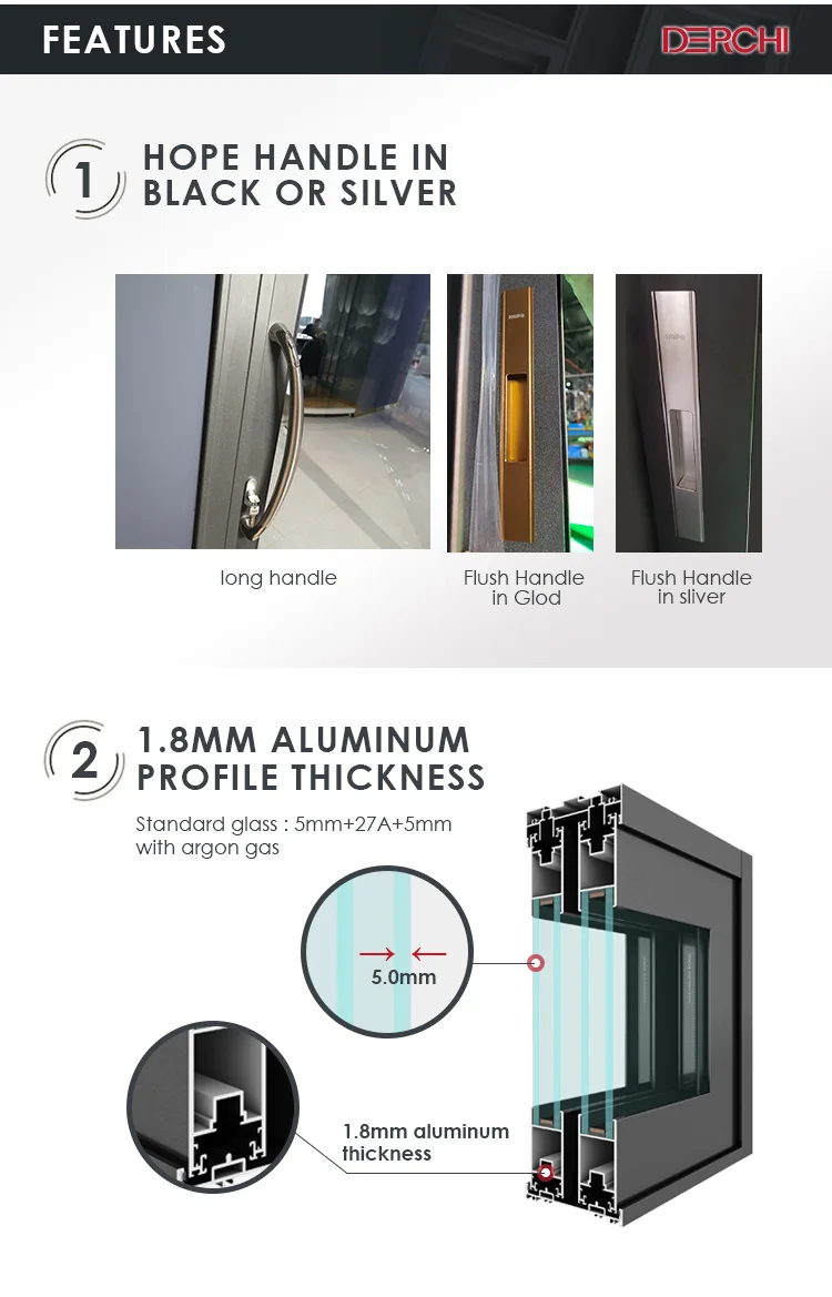 U Factor and SHGC Factor Controlled 136D Contemporary Glass and Aluminum Garage Door with Overhead Concealed Sliding System