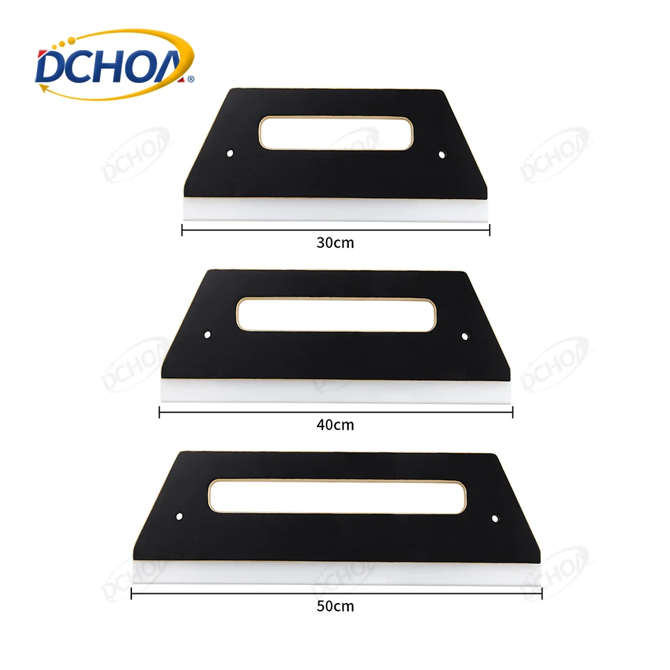 DCHOA Advertising Wallpaper Wrap Tools XXL 30CM Wooden Squeegee With Silicone Flexible Scraper Building Film Tool