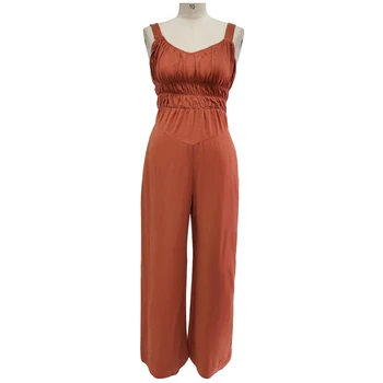 Best Quality Spaghetti Strap Slim Fit One Piece Jumpsuit Summer Playsuit For Women