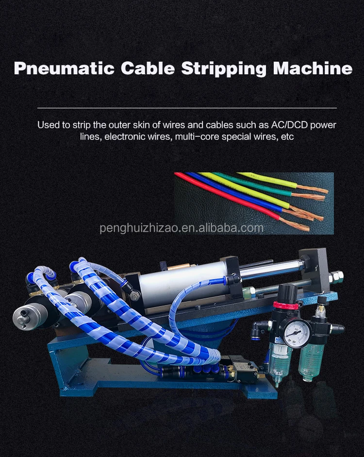 310 Pneumatic Wire Stripping Machine for 10mm Round Cable Pneumatic ...