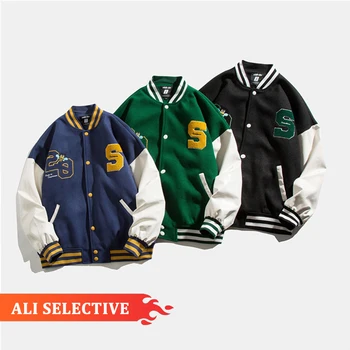 MJ2018 High Quality Custom Print Embroidered Varsity Jackets Custom Men Baseball Jacket Oversized Jacket