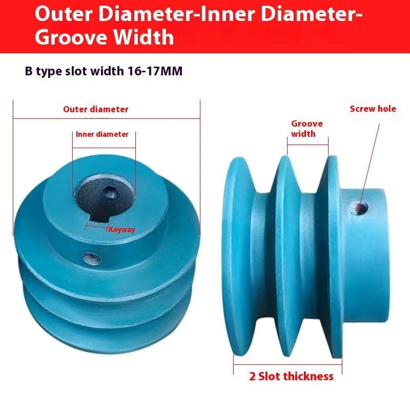 Customizable B-Type 2-Groove Concave-Convex Table Motor Drive Wheel Triangle Pulley Plastic V-Belt OEM Product Category