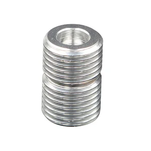 CNC Machining Services Stainless Steel Thread Conversion Sleeve Internal External Tooth Nut Circular Insert Screw Fastener
