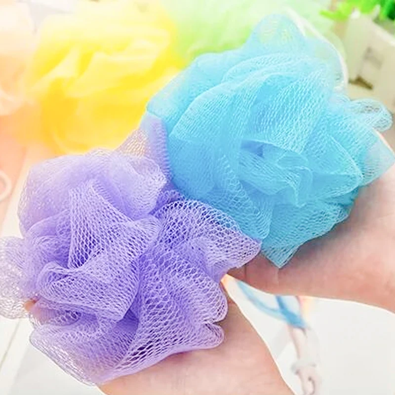 Body Clean Bath Puff Mesh Soap Dispenser Skinfriendly Wash Shower Tool