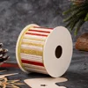 Glitter Two-tone Stripe Ribbon