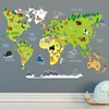 mapa del mundo de pegatinas de pared