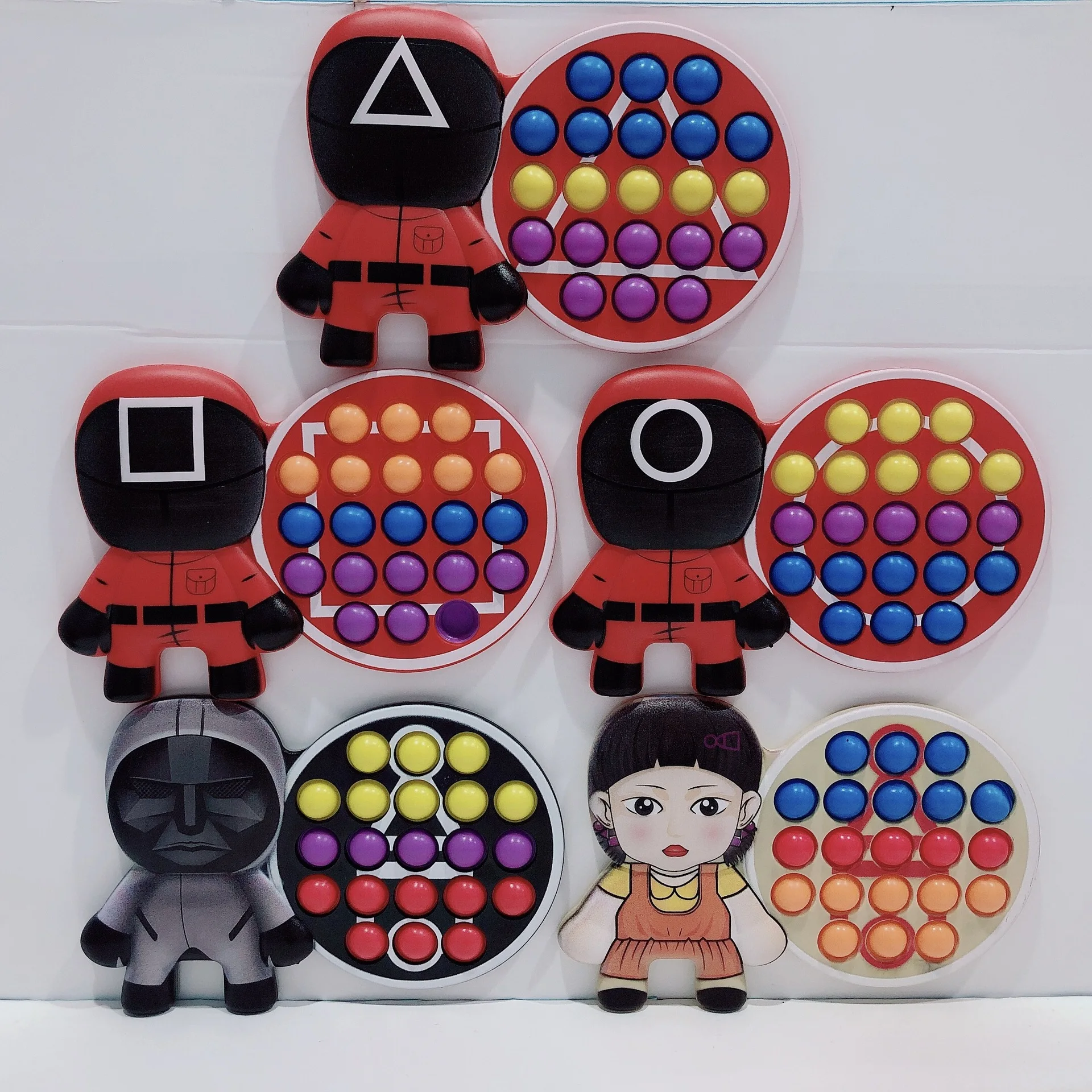 Squid Game Key Chain Silicone Cartoon Key Chain Custom Anime Soft Rubber  Pvc Push Pop Fidget It Bubble Fidget Key Chain - Buy Key Chains,Push Pop  Fidget Toy,Silicone Coin Purse Product on