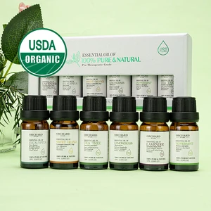 Private Label 100% Pure and Natural Organic Premium Therapeutic Grade Aromatherapy Essential Oil Set